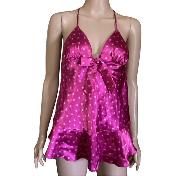 Victoria’s Secret Sexy Little Thing Polka Dot Ruffled Top S - Picture 1 of 7